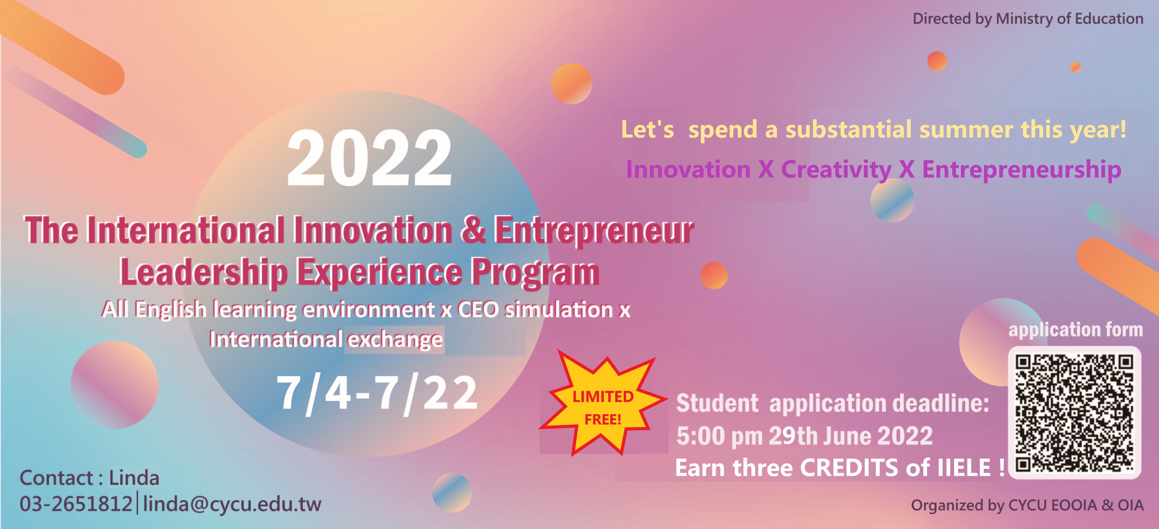 [Limit free till 6/29] Here comes the 2022 IIELE Program📣📣