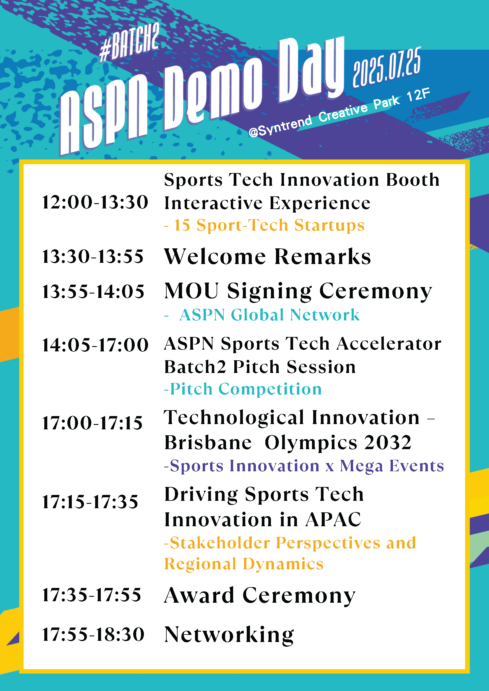 ASPN國際創新網絡專案計畫－第2期成果發表會(Demo Day)_英文議程